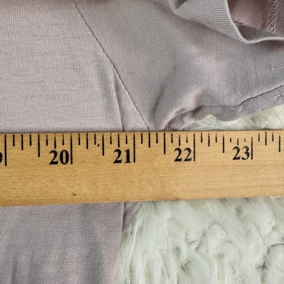 ALL SAINTS Slim Fit T Shirt Mens XL Organic Cotton Short Sleeve Purple Gray - Picture 4 of 8